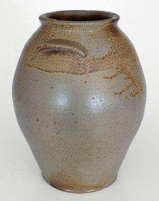 Salt-Glazed Stoneware Jar w/ Iron-Oxide Decoration, attrib. John Swann, Alexandria, VA, c1815