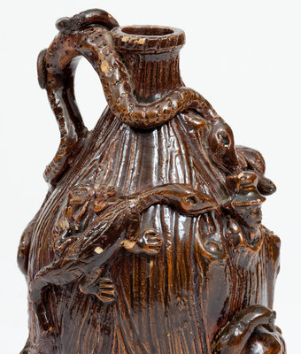 Rare Small-Sized Bray Brothers Stoneware Temperance Jug, Illinois, Kentucky or Indiana, c1880-90