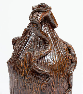 Rare Small-Sized Bray Brothers Stoneware Temperance Jug, Illinois, Kentucky or Indiana, c1880-90