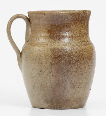 Extremely Rare Small-Sized Stoneware Pitcher: 