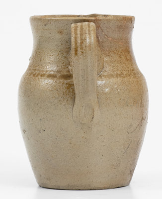 Extremely Rare Small-Sized Stoneware Pitcher: "M. Loy / NC / 1879" (Mebane Loy, Chatham County, NC)
