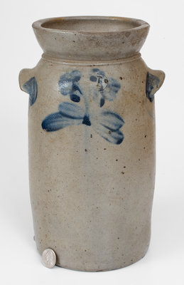 1 Gal. Baltimore, MD Stoneware Churn w/ Floral Decoration