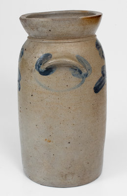 1 Gal. Baltimore, MD Stoneware Churn w/ Floral Decoration