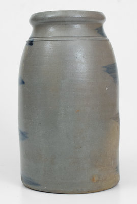 Large-Sized Stripe-Decorated Stoneware Jar, Western PA or West Virginia