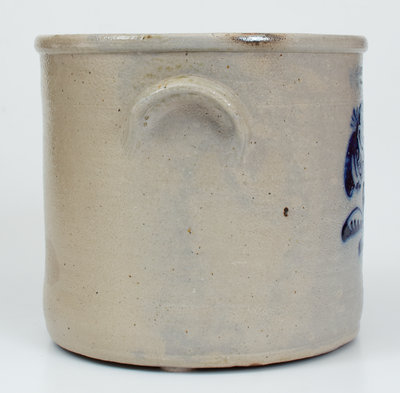2 Gal. JOHN BURGER / ROCHESTER Stoneware Crock w/ Slip-Trailed Decoration