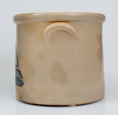 3 Gal. J. BURGER, JR. / ROCHESTER, NY Stoneware Crock w/ Slip-Trailed Decoration