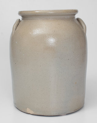 2 Gal. J. NORTON & CO. / BENNINGTON, VT Stoneware Jar w/ Double Bird Decoration