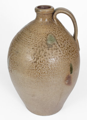 Exceptional J.A.C. (John A. Craven, Randolph County, NC) Stoneware Jug w/ Salt Drips