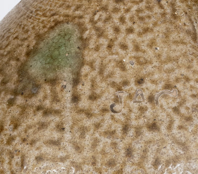 Exceptional J.A.C. (John A. Craven, Randolph County, NC) Stoneware Jug w/ Salt Drips