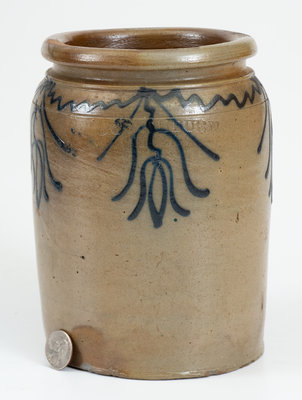 Fine 1/2 Gal. B. C. MILBURN / ALEXA. (Alexandria, Virginia) Stoneware Jar