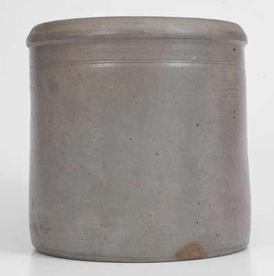 Exceptional RAVENSWOOD, W. VA Stoneware Advertising Jar, attrib. Palatine, WV
