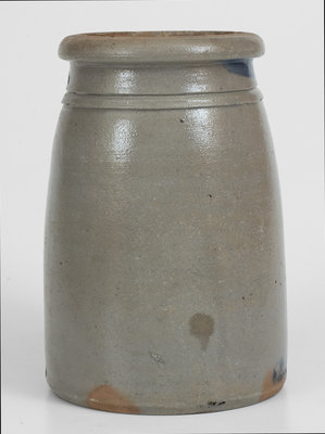 Fine Greensboro, PA Stoneware Canning Jar with Stenciled Stars