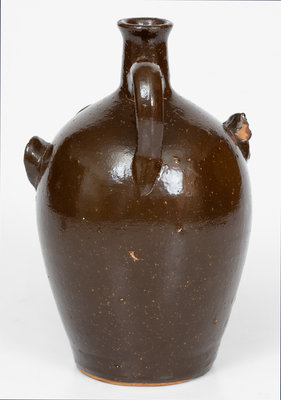 Unusual BROWN POTTERY (Arden, North Carolina) Face Jug, c1930