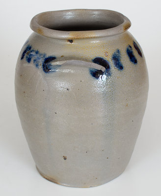 Very Rare J. SWANN / ALEXA (Alexandria, Virginia) Cobalt-Decorated Stoneware Jar, c1820