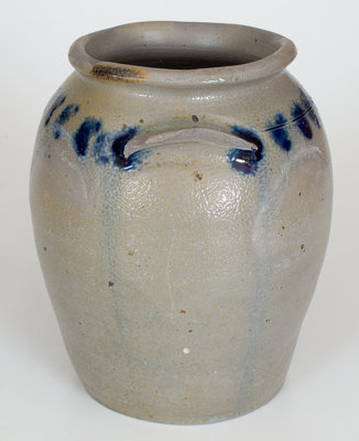 Very Rare J. SWANN / ALEXA (Alexandria, Virginia) Cobalt-Decorated Stoneware Jar, c1820