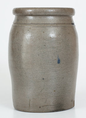 Stoneware Jar w/ Cobalt Stripe Decoration, Western PA origin, circa 1875