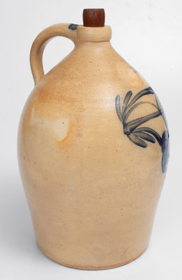 Three-Gallon COWDEN & WILCOX / HARRISBURG, PA Stoneware Jug, c1870