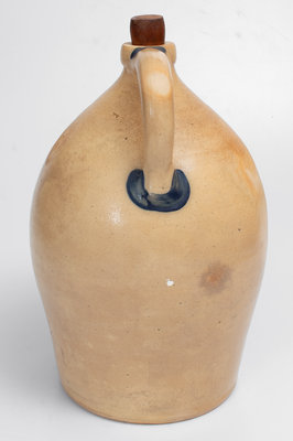 Three-Gallon COWDEN & WILCOX / HARRISBURG, PA Stoneware Jug, c1870