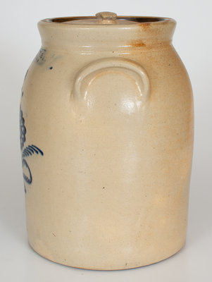 Two-Gallon N. CLARK & Co / ROCHESTER Lidded Stoneware Jar