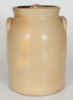 Two-Gallon N. CLARK & Co / ROCHESTER Lidded Stoneware Jar