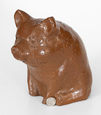 Sewer Tile Pig Bank, Midwestern U.S. origin, probably Ohio