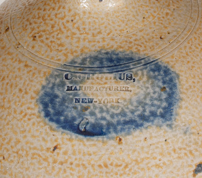 Two-Gallon C. CROLIUS / MANUFACTURER / NEW-YORK Stoneware Jug
