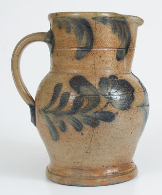 Scarce Half-Gallon R.C.R. / PHILA (Richard C. Remmey, Philadelphia) Stoneware Pitcher