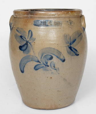 Very Rare WEIMER & BRO, Snydertown, PA Two-Gallon Stoneware Jar, 1868-1872