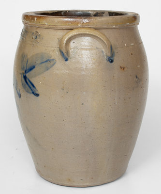 Very Rare WEIMER & BRO, Snydertown, PA Two-Gallon Stoneware Jar, 1868-1872