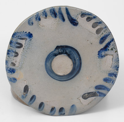 Remmey (Philadelphia) Stoneware Lidded Cake Crock, c1865