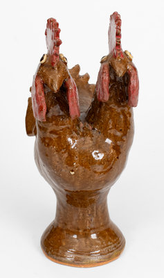 Reggie Meaders Two-Headed Rooster Figure