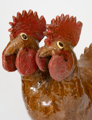 Reggie Meaders Two-Headed Rooster Figure