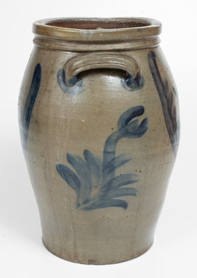 Exceptional Four-Gallon Stoneware Jar w/ Elaborate Decoration, attrib. Decker Pottery, Chucky Valley, Tennessee