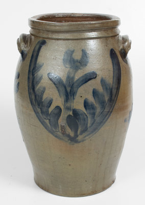 Exceptional Four-Gallon Stoneware Jar w/ Elaborate Decoration, attrib. Decker Pottery, Chucky Valley, Tennessee