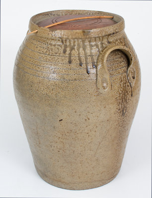 5 Gal. E. S. CRAVEN, Randolph County, North Carolina Stoneware Jar