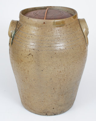 5 Gal. E. S. CRAVEN, Randolph County, North Carolina Stoneware Jar