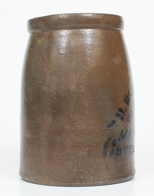 COTTAGEVILLE, W. VA Stoneware Advertising Canning Jar