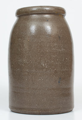 JACKSON COURT HOUSE, W. VA Stoneware Advertising Canning Jar