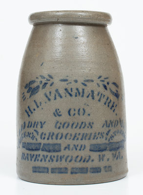 Ravenswood, West Virginia, Advertising Stoneware Canning Jar