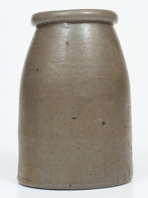 Very Rare RAVENSWOOD, W. VA Stoneware Canning Jar w/ Elaborate Stenciled Advertising