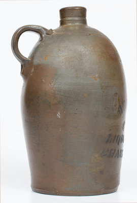 Half-Gallon CHARLESTON, W. VA Stoneware Advertising Jug