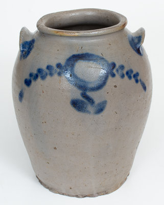 Very Rare HUGH SMITH & CO. Stoneware Jar, Alexandria, VA, c1820