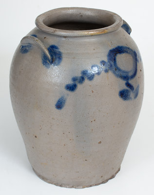 Very Rare HUGH SMITH & CO. Stoneware Jar, Alexandria, VA, c1820