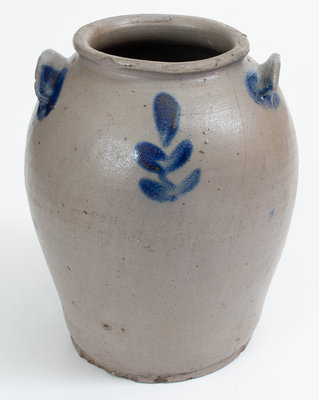 Very Rare HUGH SMITH & CO. Stoneware Jar, Alexandria, VA, c1820