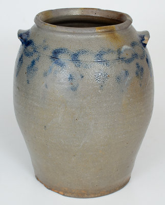 H. SMITH & Co. (Alexandria, VA) 2 Gal. Stoneware Jar w/ Cobalt Floral Decoration