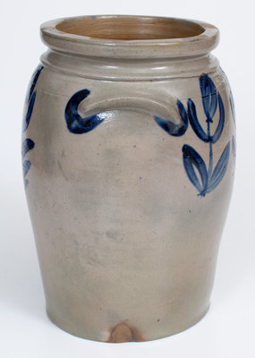 B.C. MILBURN / ALEXA (Alexandria, VA) Stoneware Jar w/ Bold Cobalt Decoration