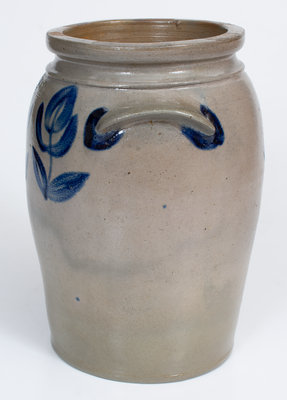 B.C. MILBURN / ALEXA (Alexandria, VA) Stoneware Jar w/ Bold Cobalt Decoration