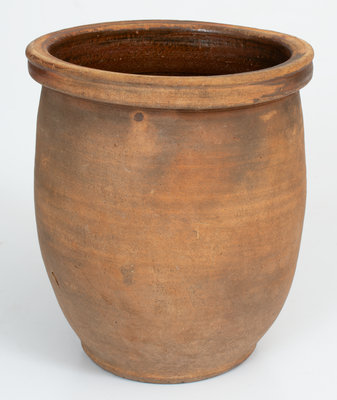 Very Rare and Important Redware Jar by African-American Shenandoah Valley Potter Abraham Spencer