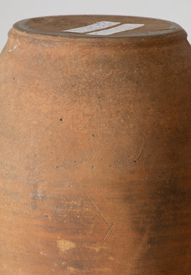 Very Rare and Important Redware Jar by African-American Shenandoah Valley Potter Abraham Spencer