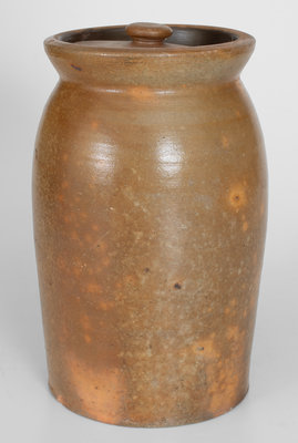 H. H. ZIGLER / NEWVILLE, PA Lidded Stoneware Jar, c1852-65